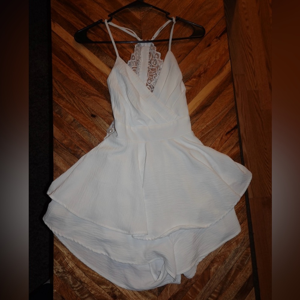 Windsor White Lace Mini Dress